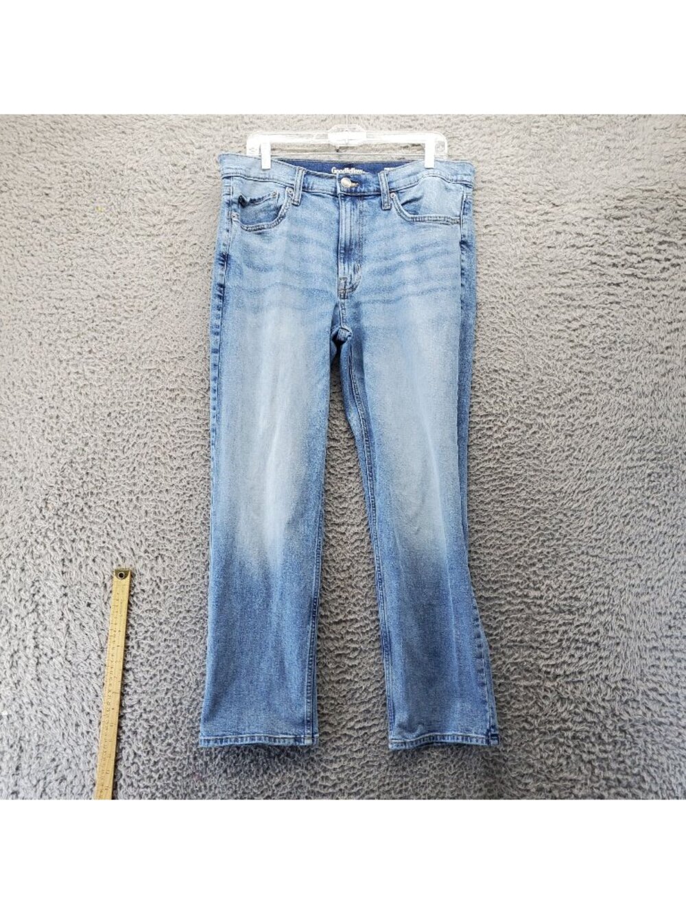 Goodfellow & Co Jeans Mens 36x30 Light Blue Slim Straight Total Flex Denim